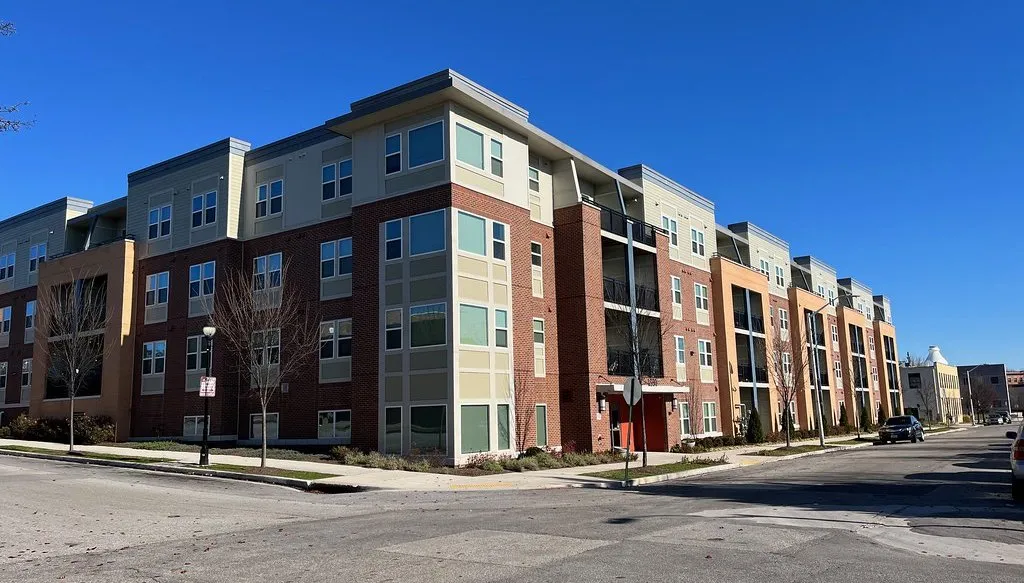 Four-story apartment building